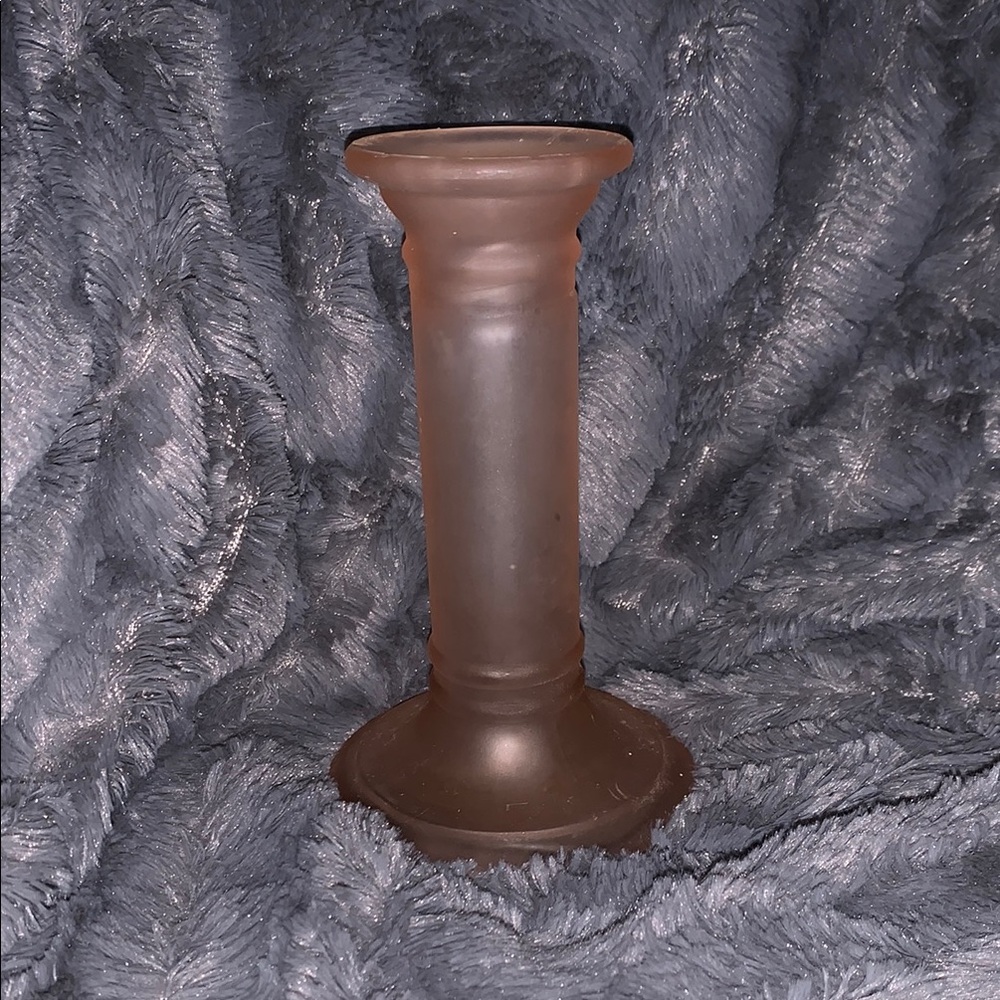 Frosted Glass Candle Holder